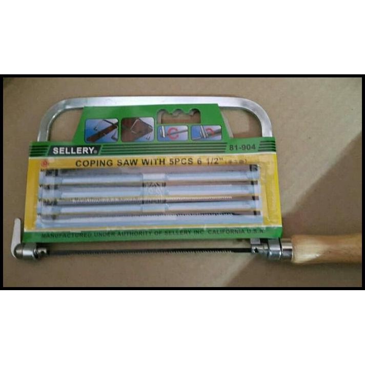 Gergaji Kayu Triplek Mini Set Mata Gergaji Ukir Sellery Usa Original