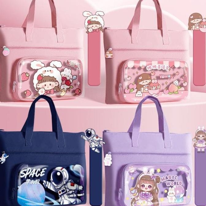 Sale Tas Selempang Les Kursus Tote Bag Anak Laki Laki Perempuan
