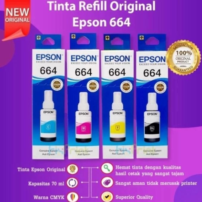 

Murah!! Tinta Epson 664 T664 L360 L220 L350 L120 L121 Epson