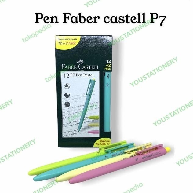 

Murah!! Faber Castell Pulpen P7 / Ballpoint P7 Pastel 0.7 Mm Black Ink