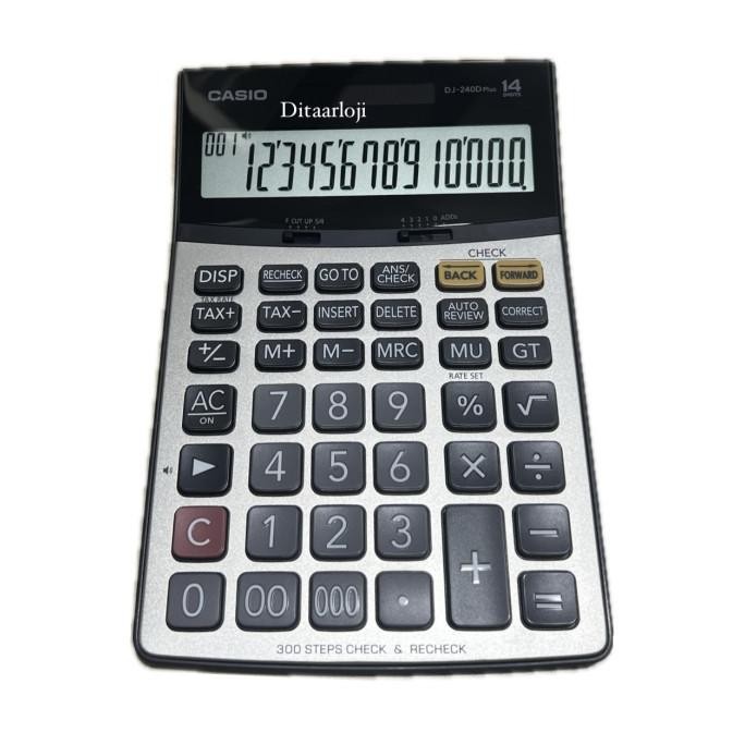 

kalkulator meja Casio DJ-240D plus besar 14 digit original