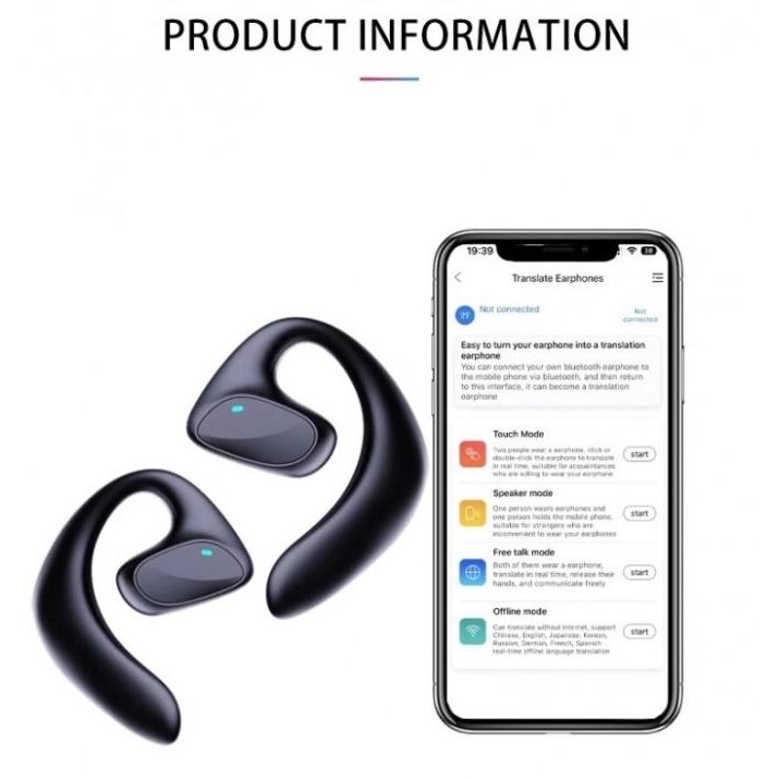 Headset Penerjemah 144 Bahasa Asing - M8 Translator TWS Earphone