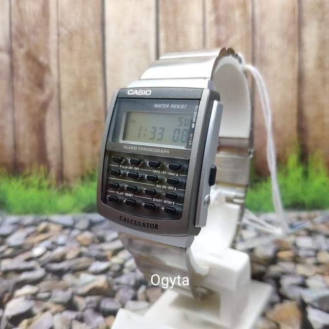 

TERLARIS - Casio Calculator Kalkulator Jam Tangan Rantai Silver CA-506-1 Original