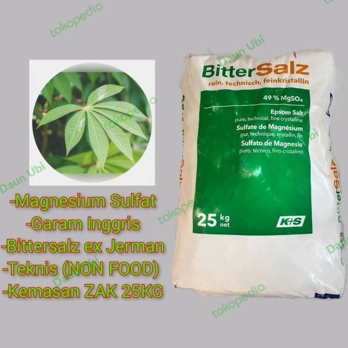 

NEW Epsom Salt / Magnesium Sulfat / BitterSalz / Garam Inggris 25KG
