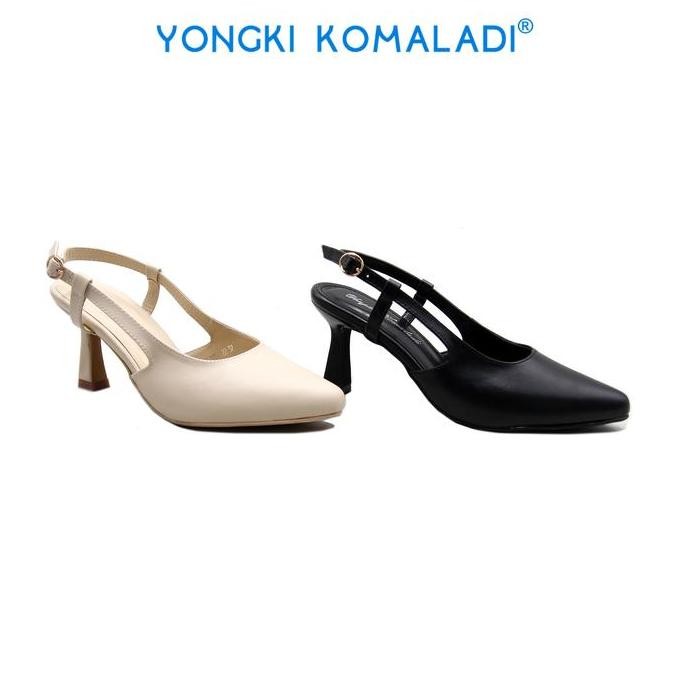 [ ORIGINAL ] YONGKI KOMALADI HEELS OL-YSL7057-22 LADIES HITAM SANDAL WANITA SEPATU HEELS SANDAL HAK 