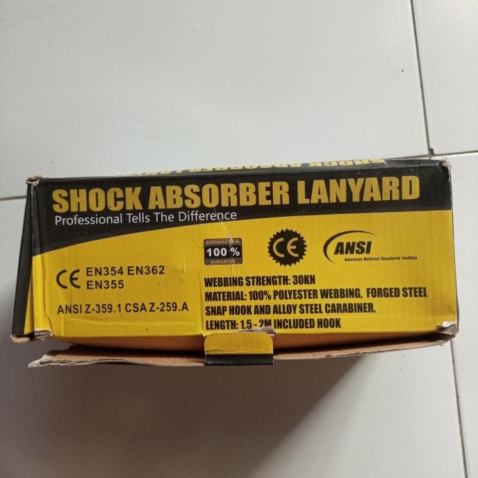 

Shock Absorber Lanyard Double Hook New Stok