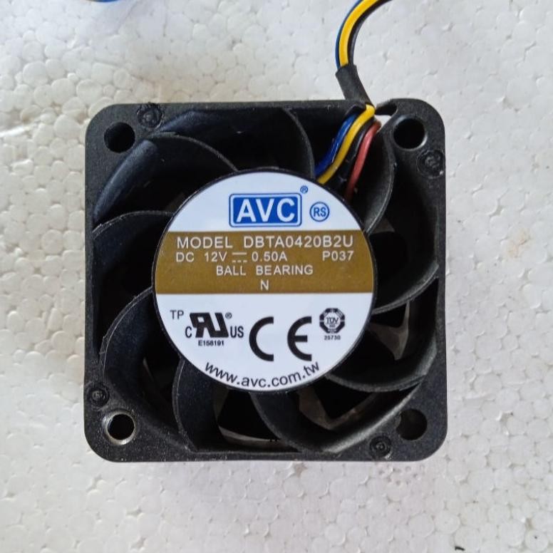 Kipas Fan Avc Cpu Komputer Dbta0420B2U Dc 12V 0.50A 4Cm 12000 Rpm Kipas-Avc