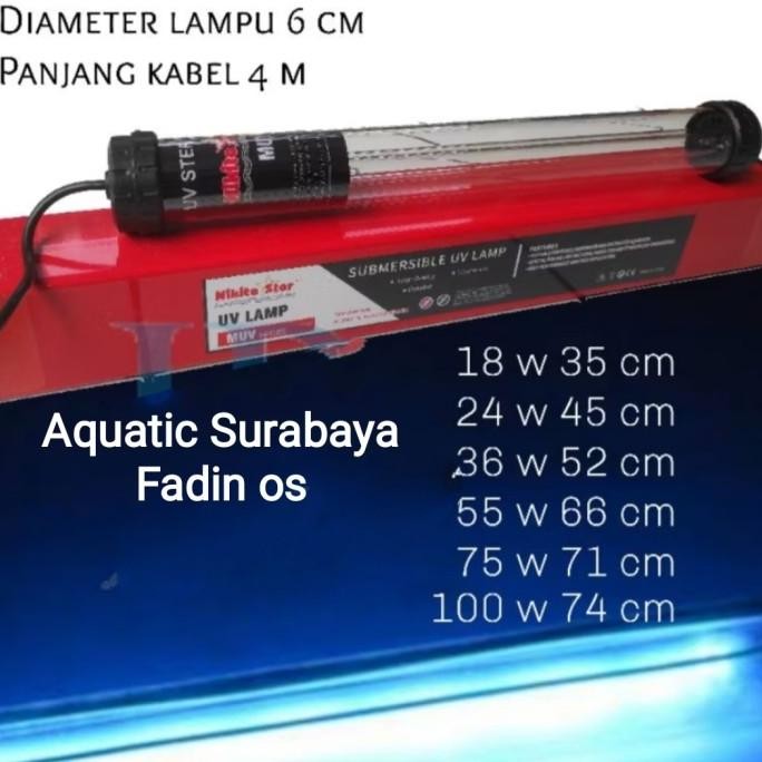Sale Lampu Uv Kolam Lampu Uv Sterilisasi Algae 75 Watt Uv Kolam Koi