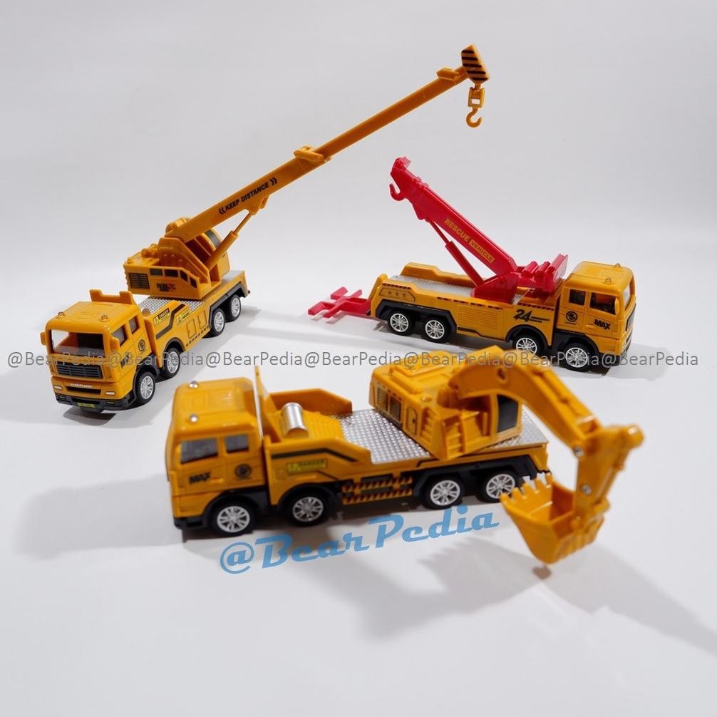 TERMURAH Diecast Konstruksi Alat Berat Hidraulik Crane / Hidrolik Crane / Mobil Derek ac-54