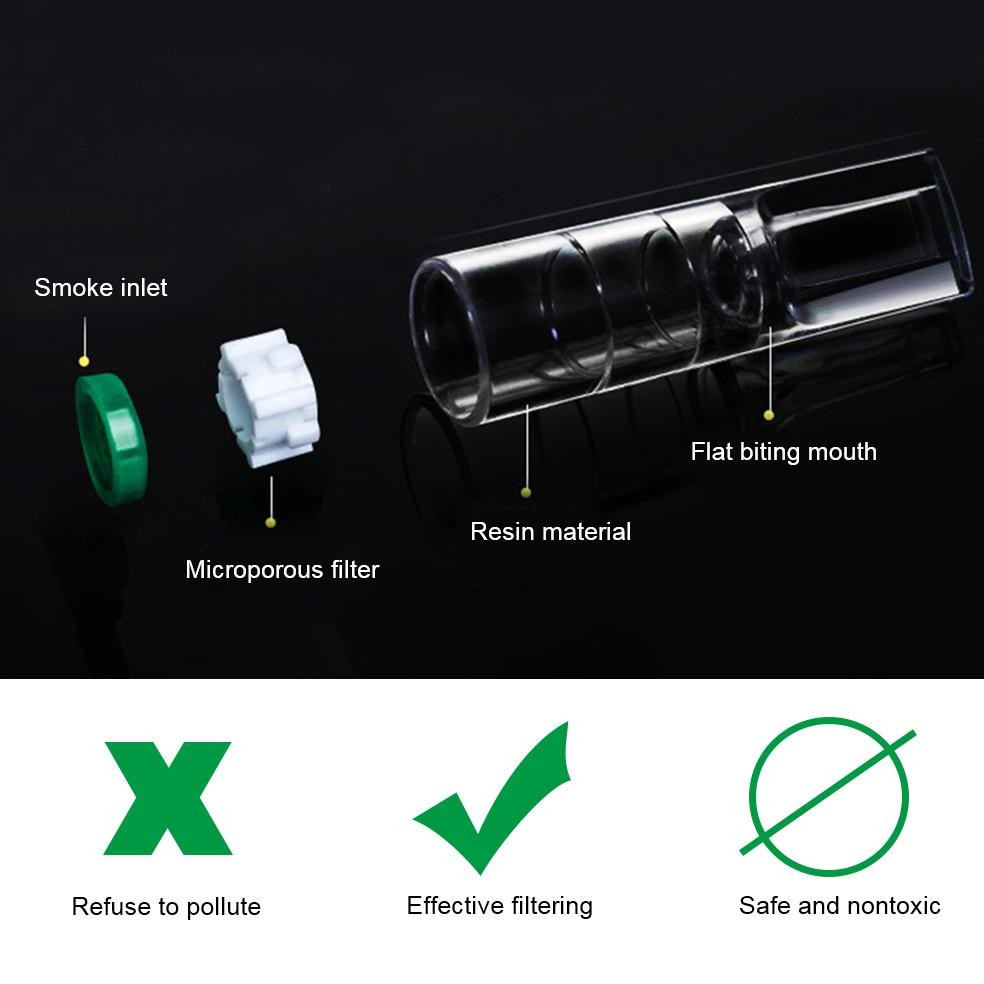 COD 100pcs Penyaring Racun Rokok/Pipa Filter Rokok/ Pipa Penyaring Tar Nikotin Rokok Penyaring Tar e