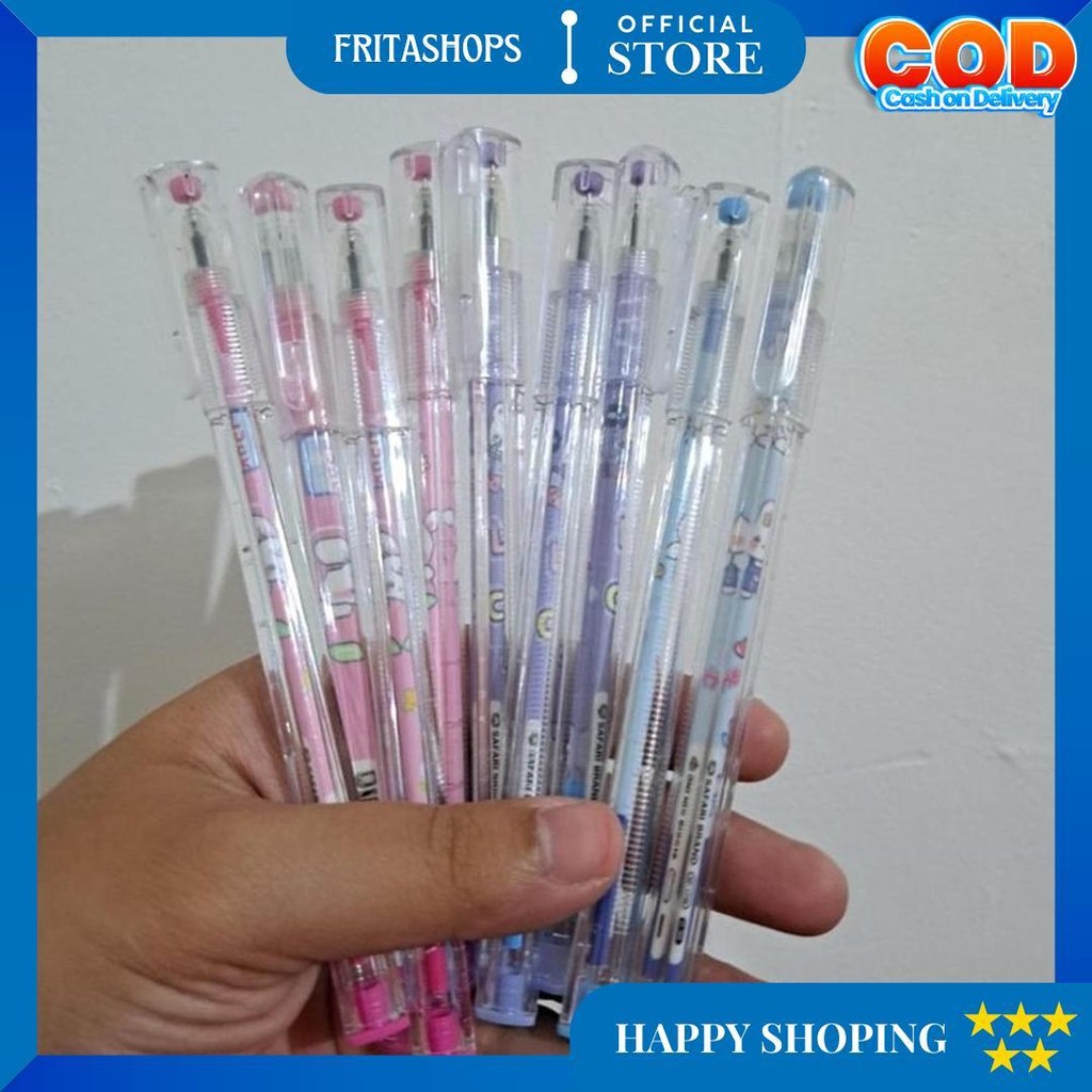 

(Pen Segitiga-Lusin) Pulpen Bulpen Bolpoin Pena Gel Pen Segitiga Lucu Murah Karakter Animasi Motif Space Man Astronot Bear Beruang Panda Pinguin Fancy D Cod