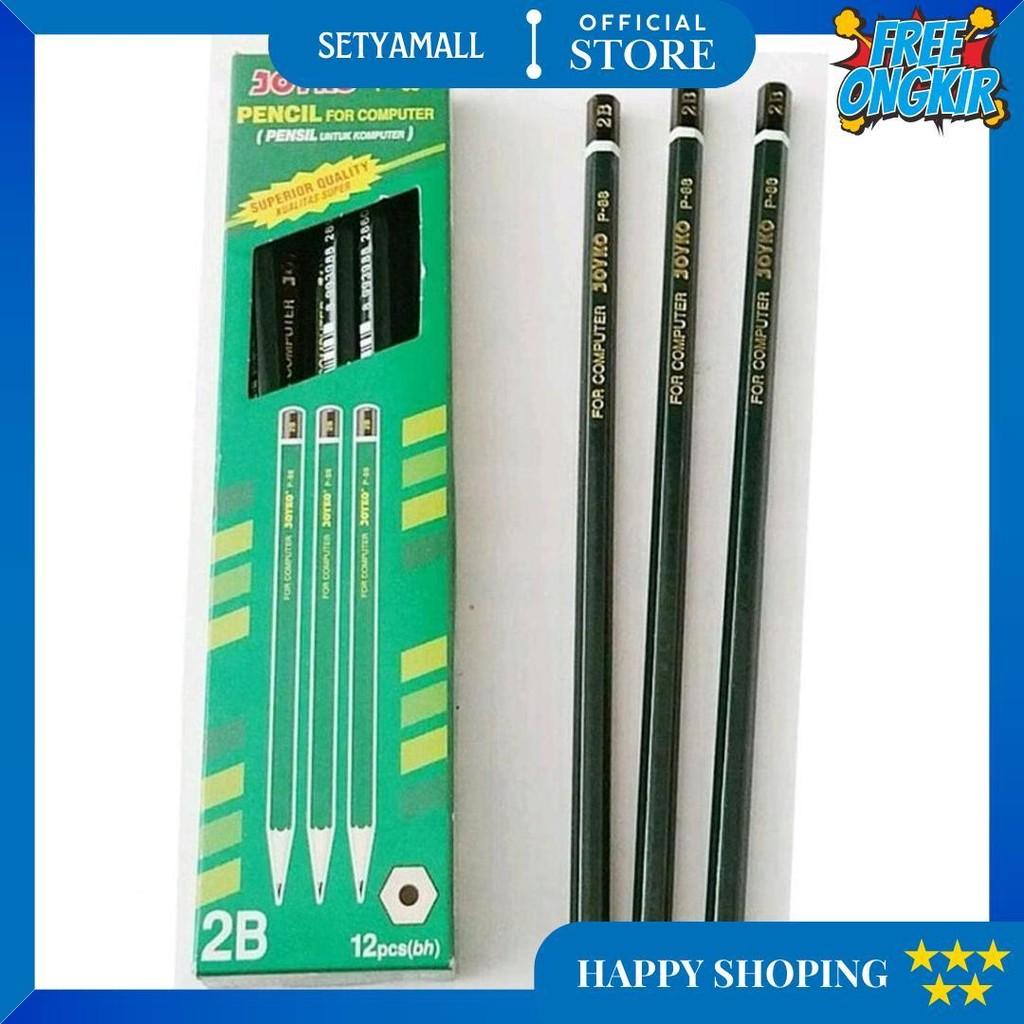 

Pensil Kayu 2B Joyko P 88 Hijau (12 Pcs) D Termurah