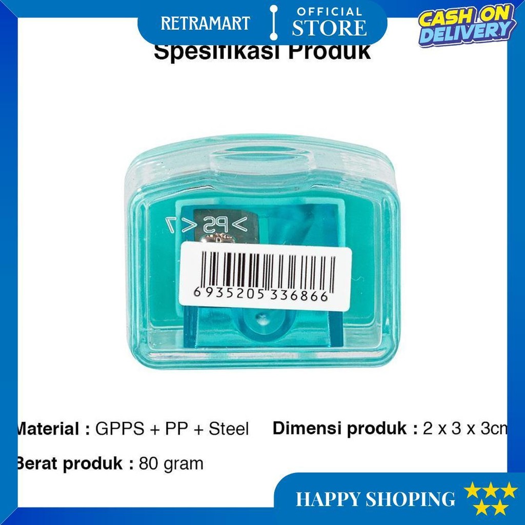 

Deli Rautan Pensil 1 Lubang 7Mm Dengan Posisi Mata Pisau Yang Tepat Menghindari Ujung Pensil E0574 D Promo 4.4