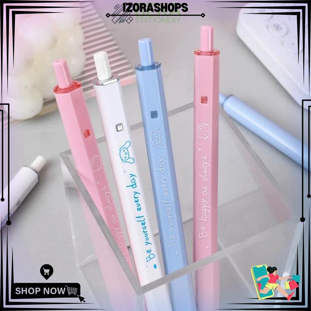

0.5Mm Pena Sanrio Persegi Dengan Penampilan Tinggi Pena Gel Tekan Siswa Menulis Ujian Gaya Lucu Pena Hitam /Pulpen Sanrio 0.5 Hitam Gelpen Pena Lucu Pena Mekanis D Termurah