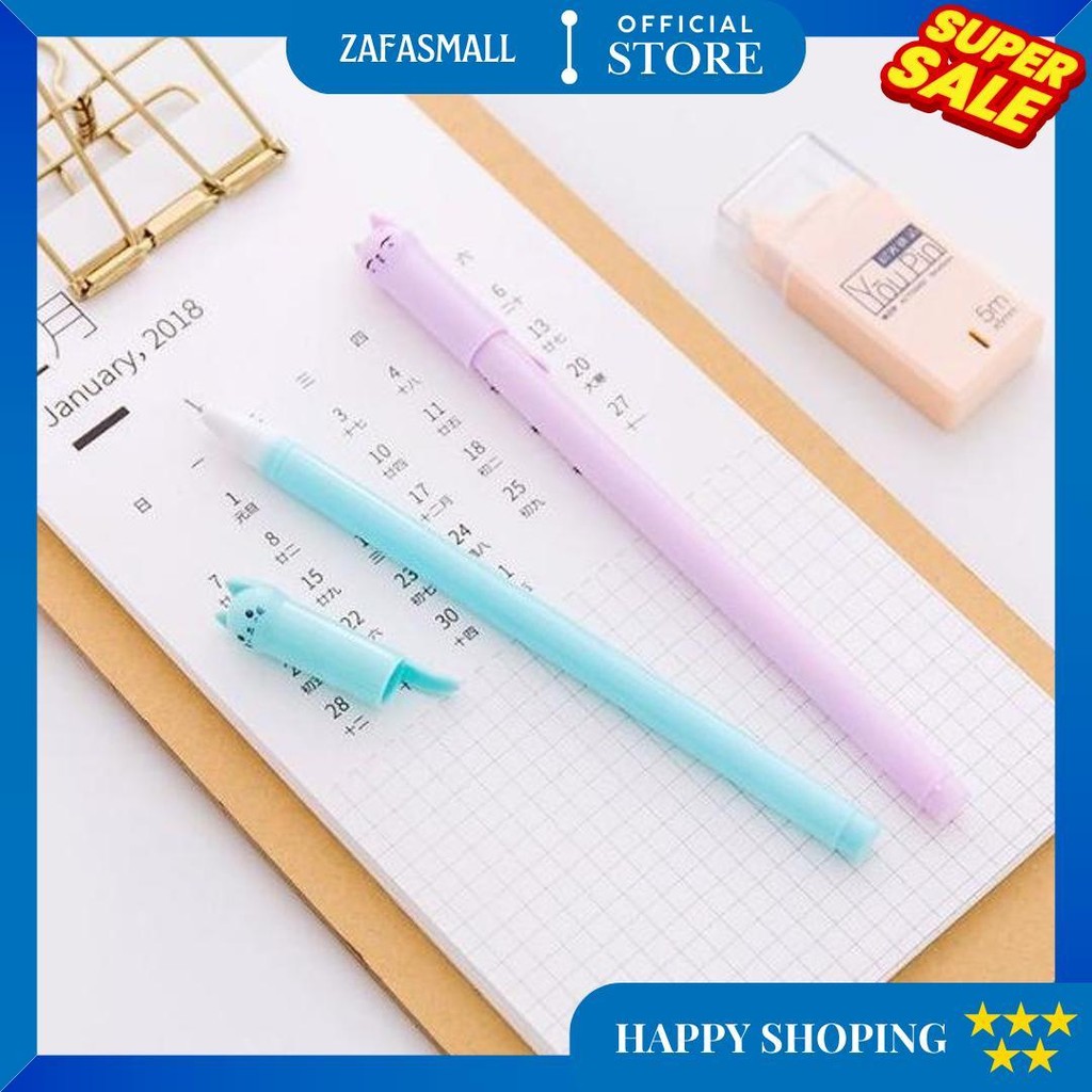 

Mmm Pena Karakter Kartun Meow Lucu Pulpen Stationary Cair Gel D Promo 4.4