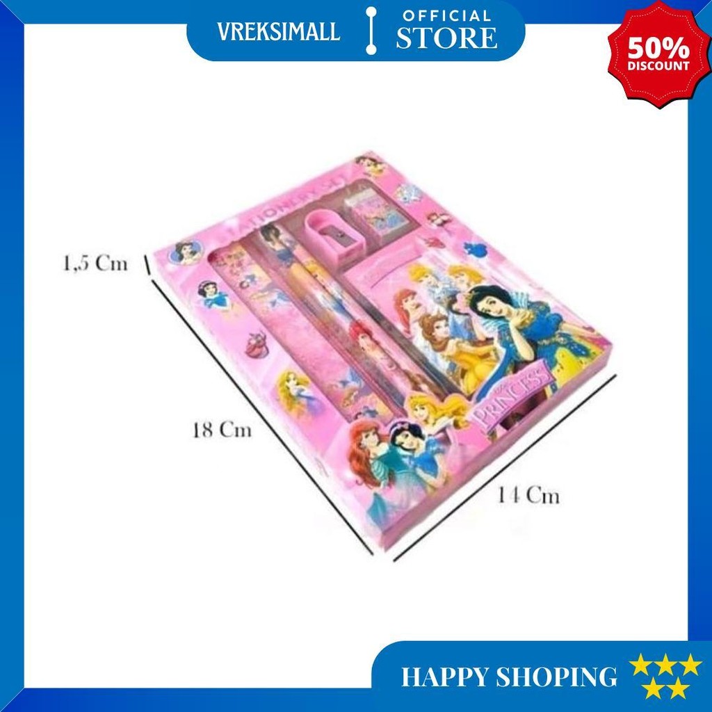 

Paket Alat Tulis Karakter Tk - Pensil Set Box Anak - Stationary Set D Gratis Ongkir