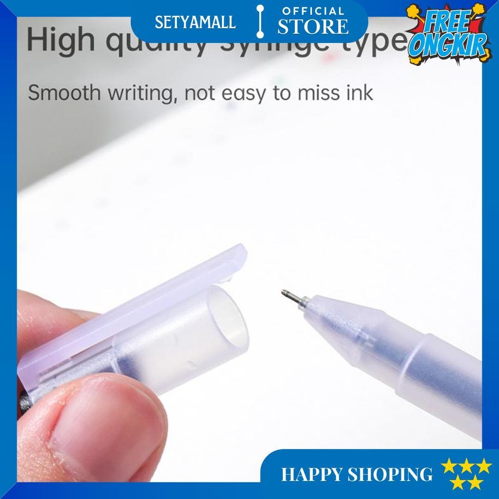

Deli Gel Pen / Pulpen Gel 0.5Mm Isi 12 Pcs Tinta Banyak Atk Kantor Eg67-12Pcs D Gratis Ongkir