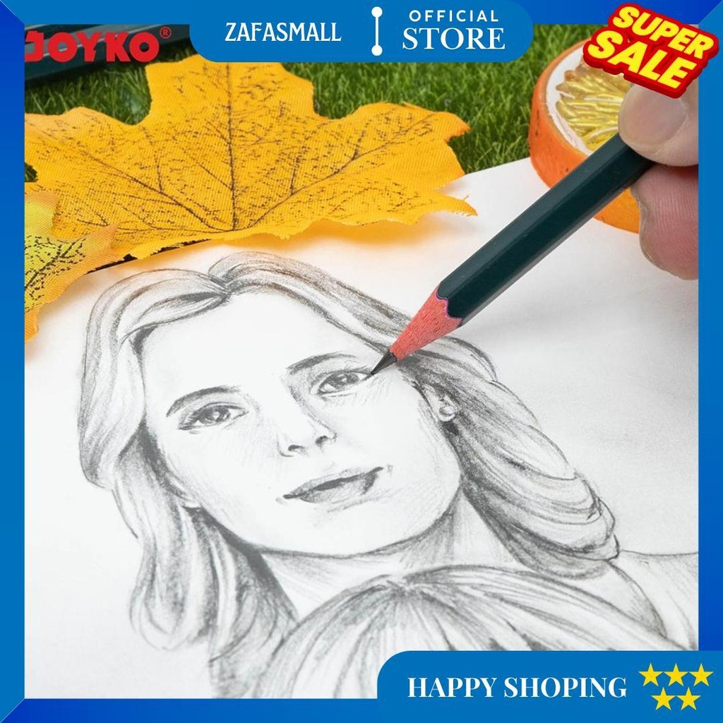 

(12 Pcs) Pencil Pensil Joyko P-89 Hb D Promo Puncak