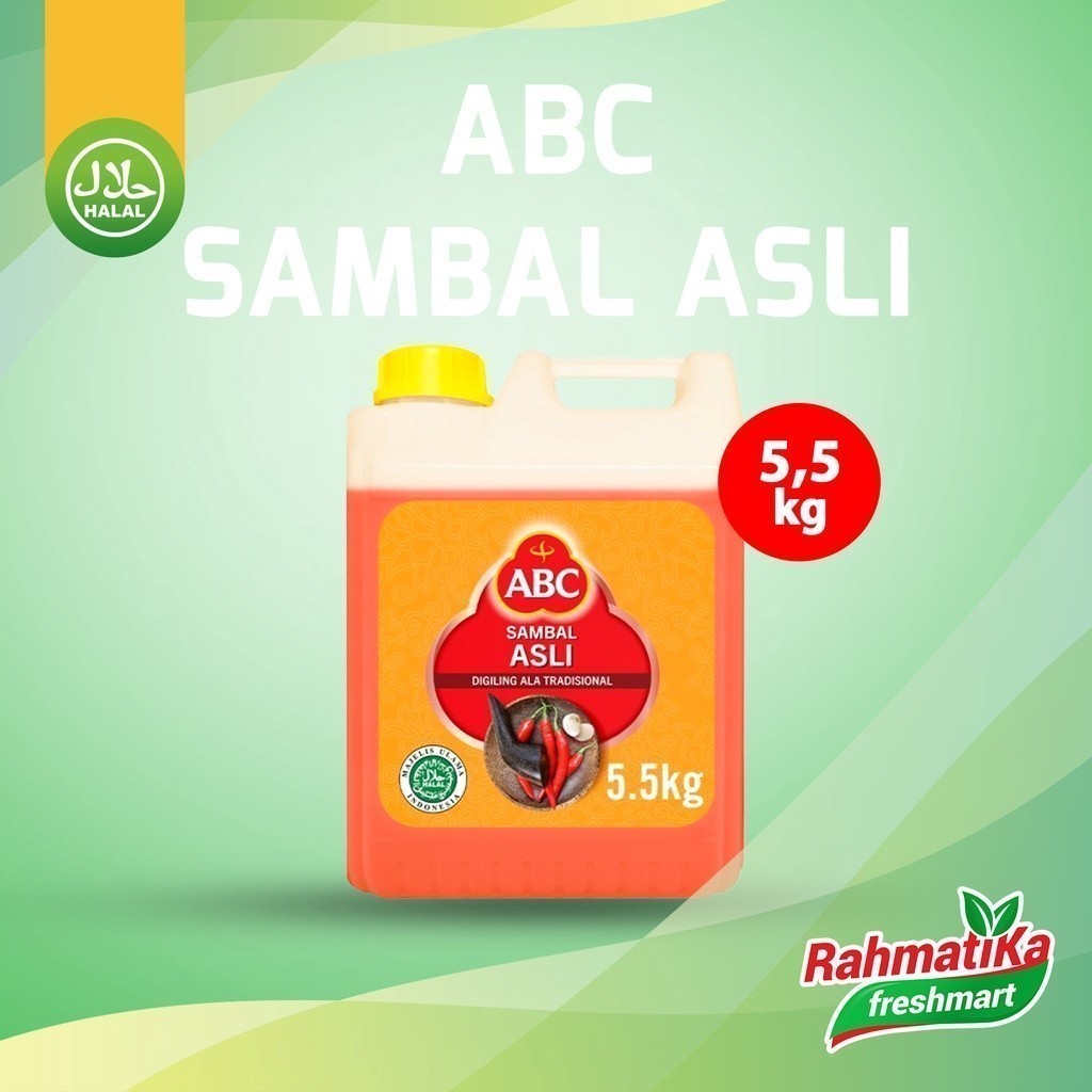 

ABC Saus Sambal Asli 5,5 Kg (Jerigen)