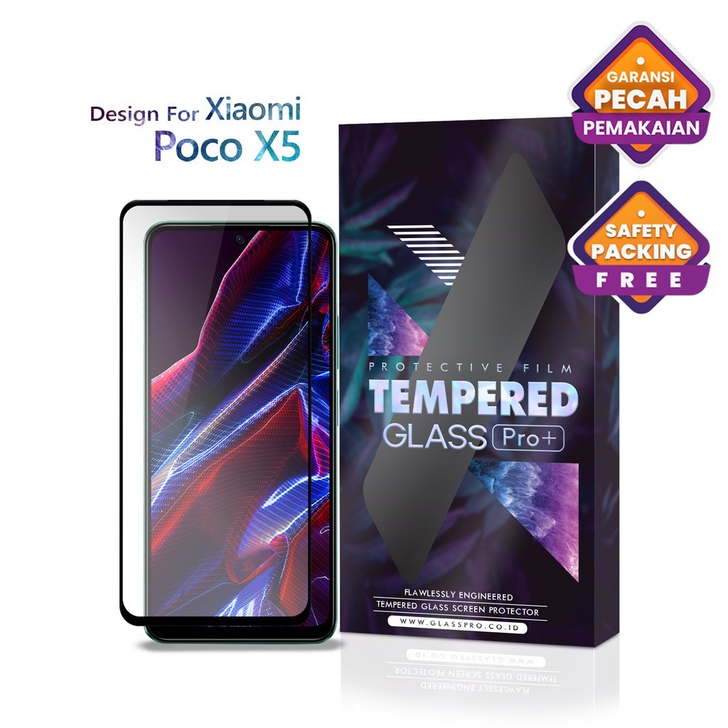 Glass Pro XIAOMI POCO X5 / X5 5G - Tempered Glass Full Cover - Not Hydrogel Anti Spy