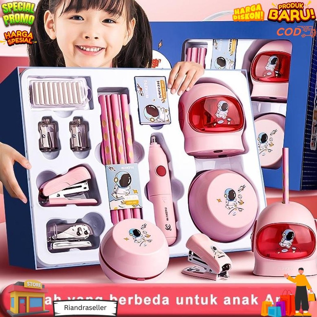 

Electric Stationery Set / Set Alat Tulis Elektrik Rautan Penghapus Vacuum Pensil 11 In 1/Set Alat Tulis Elektrik D Best Seller