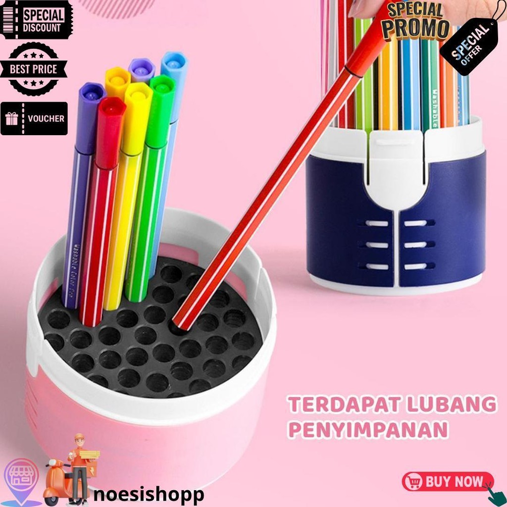 

[Ready] Aimilo Spidol Warna Warni 1 Set Hexagonal Watercolor Marker Pen Stabilo Pastel 12/24/36/48 Warna D Promo Puncak