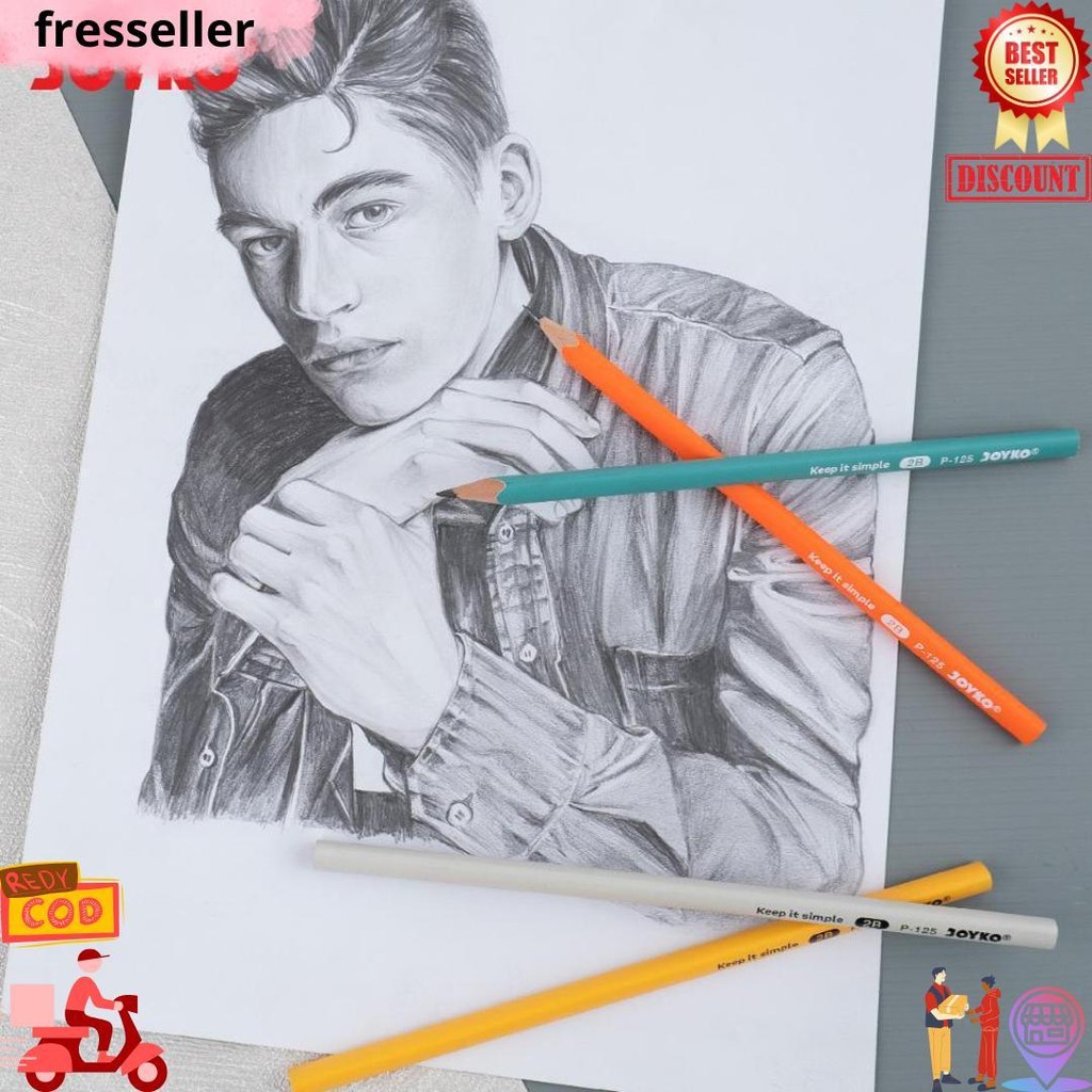 

Joyko Pencil Pensil Kayu Joyko 2B Komputer Ujian P-125 1 Lusin [12Pcs] D Termurah