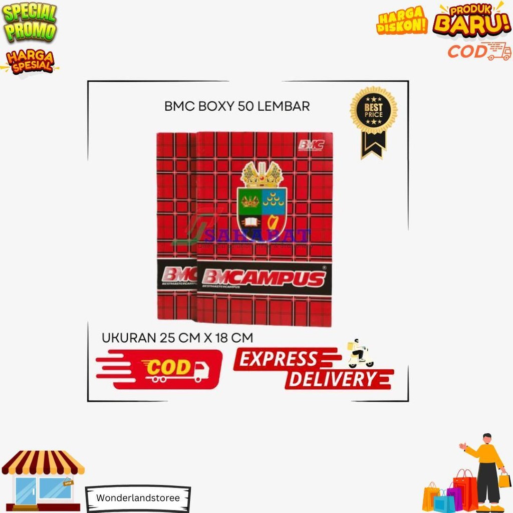 

Bmc Campus 50 Lembar / Buku Tulis / Buku Campus Murah D Sale