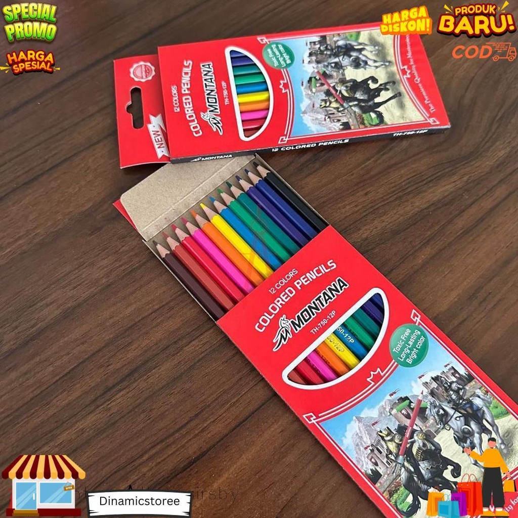 

Pencil / Pensil Warna Montana 12 Warna Panjang / Montana Colour Pencil D Terlaris