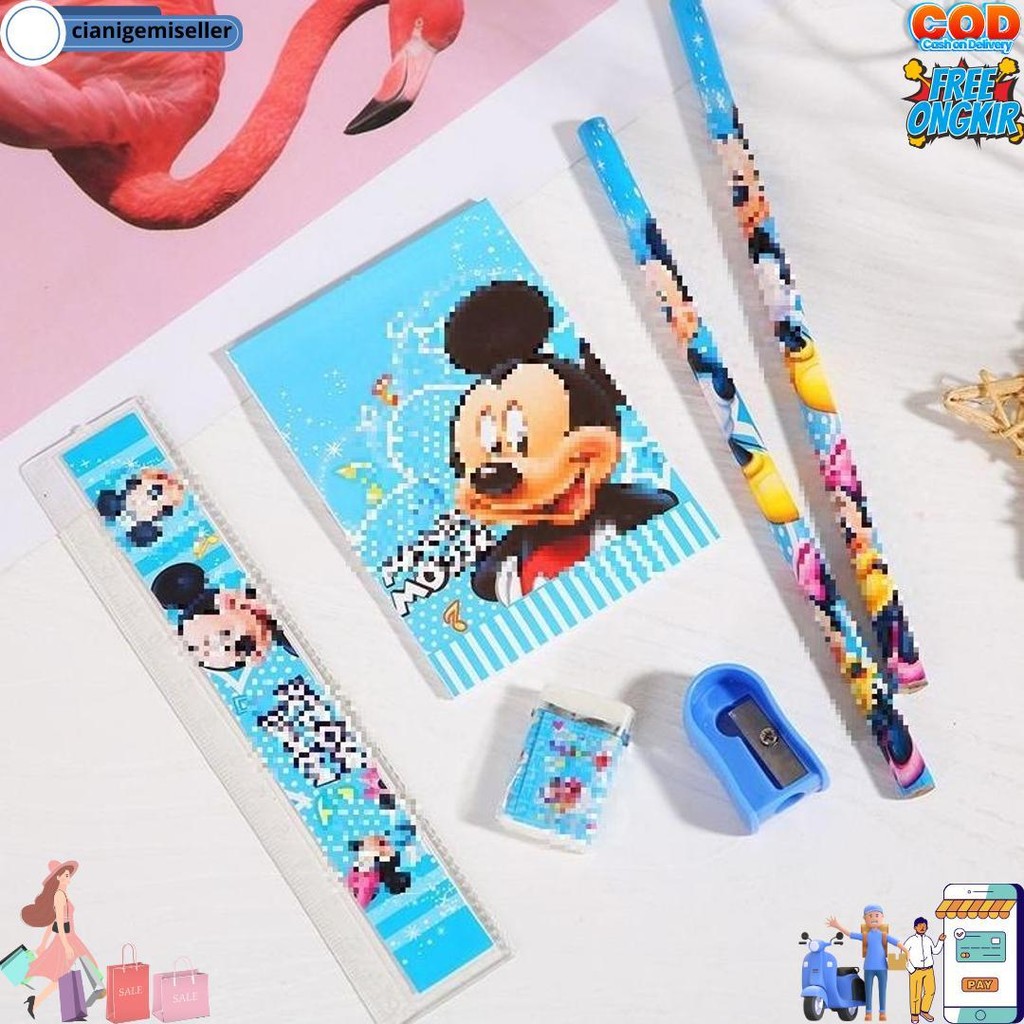 

Bores Alat Tulis Set 6In1 Stationery Set Lucu Karakter Set Perlengkapan Alat Tulis Sekolah Anak-Anak Tk Murah D Gratis Ongkir