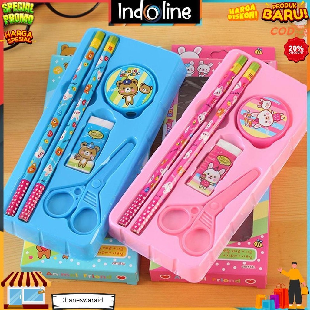 

Alat Tulis Stationary Sekolah Set Paket Alat Tulis 5 In1 Lengkap Kado Souvenir Import Cod D Termurah