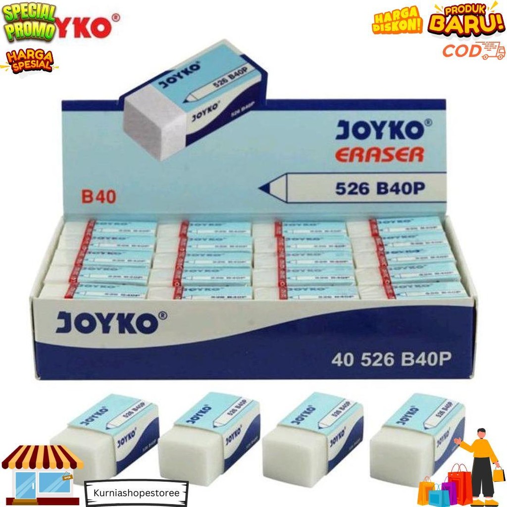 

Eraser Penghapus Pensil Joyko Putih (Isi 20 Pcs) D Best Seller