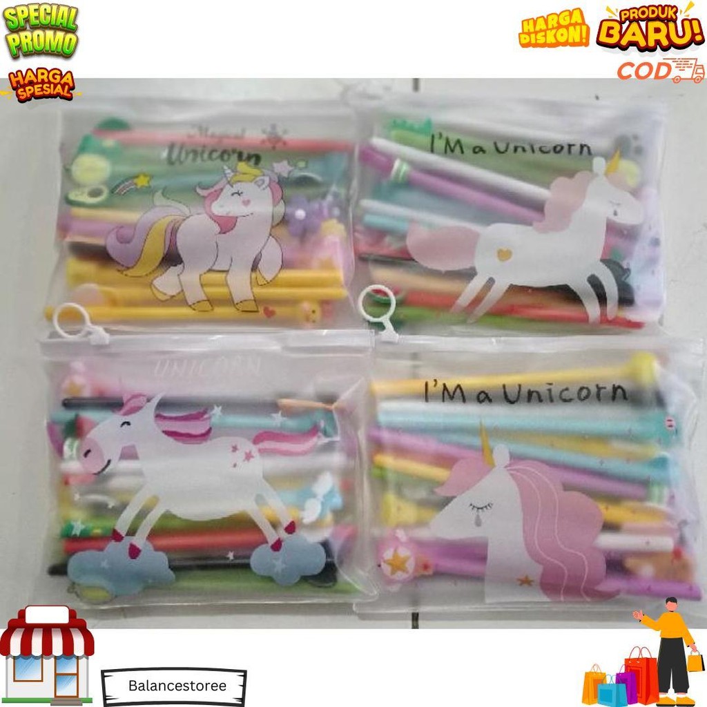 

20 Pcs Pulpen Tinta Berkarakter (Free Pouch) D Promo 4.4