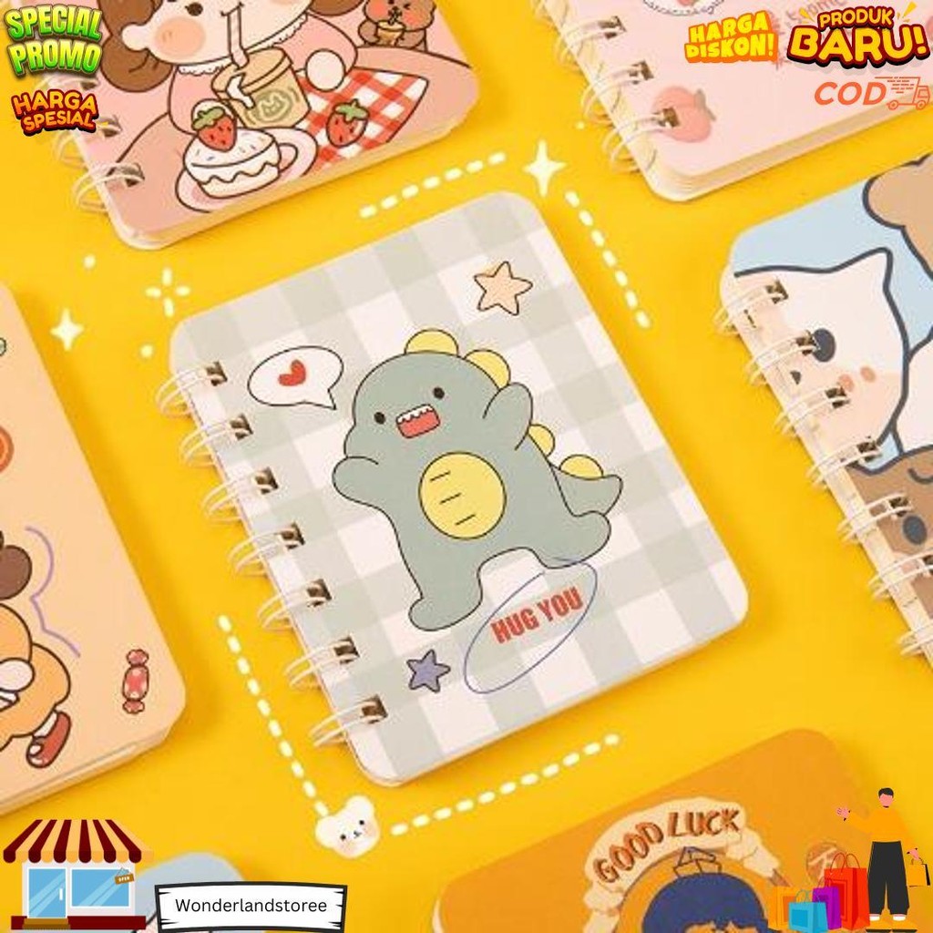 

Cod - B5865 Buku Catatan Kecil Notebook Ring Motif / Notebook Ring Motif / Buku Catatan Ring / Buku Mini Alat Tulis Portable D Termurah