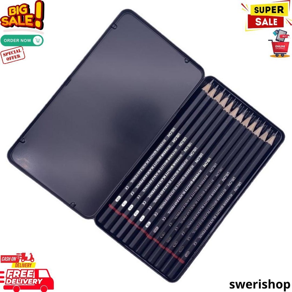 

12 Pcs Pensil Gambar Sketsa Set Lengkap 2H H F B Hb 2B 3B 4B 5B 6B 7B 8B Charcoal Pencils Set D Best Seller
