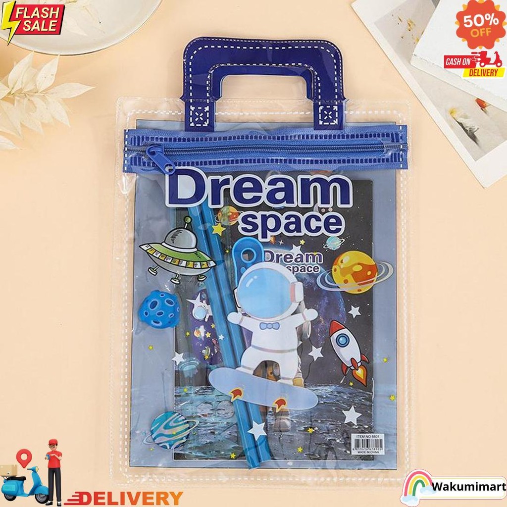 

Alat Tulis Satu Set 6 In 1 Stationary Sekolah Karakter Kartun Murah Lucu Pouch Hadiah Anak - Gg0351 D Promo 4.4