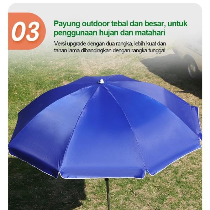Sale Payung Tenda / Uv Anti Angin Tenda  Taman Pantai Cafe Payung / Anti Uv Anti Angin Payung Tenda