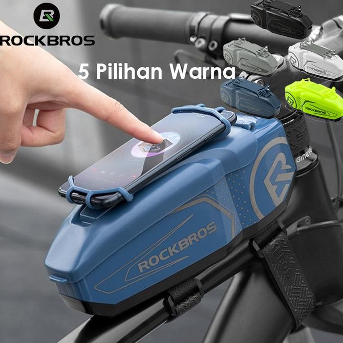 ready  Rockbros Tas Sepeda Frame Holder HP Waterproof Roadbike MTB Hard LF040 murah