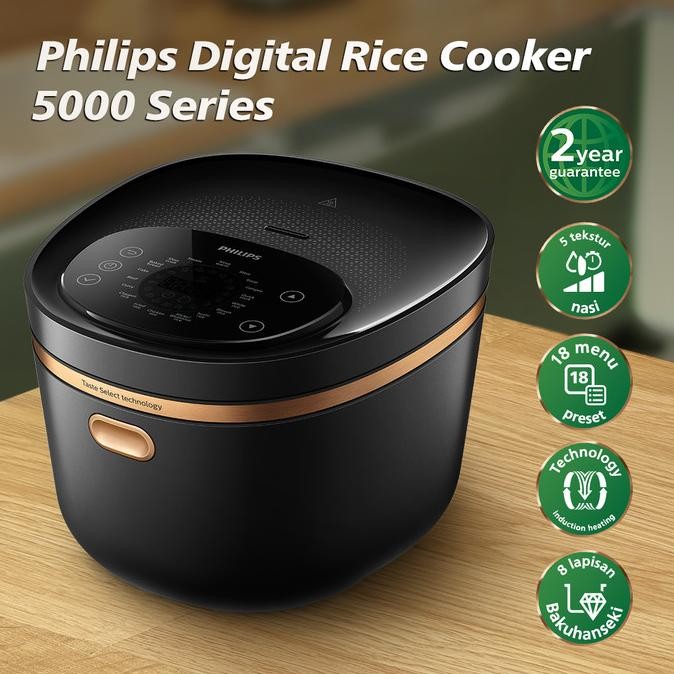 Murah Philips Digital Rice Cooker 5000 Series HD4539/30 - Induction Heating, penanak nasi, mejikom, 