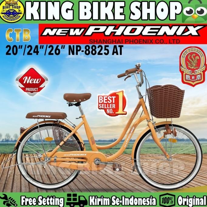 ready  Sepeda Mini Keranjang Dewasa New PHOENIX NP-8825 AT Uk 20 24 & 26 Inch murah