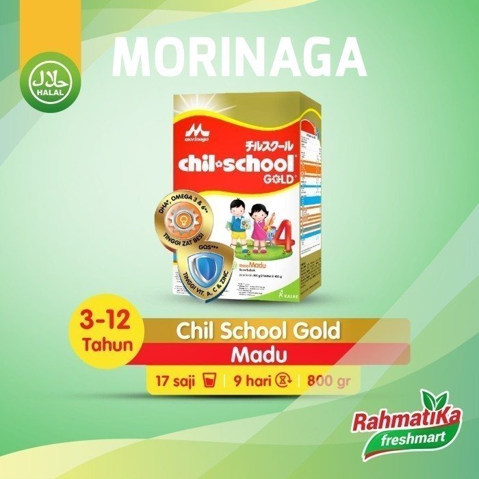 

Morinaga Chil School Gold 4 Rasa Madu 800g (2 sachet @400g)