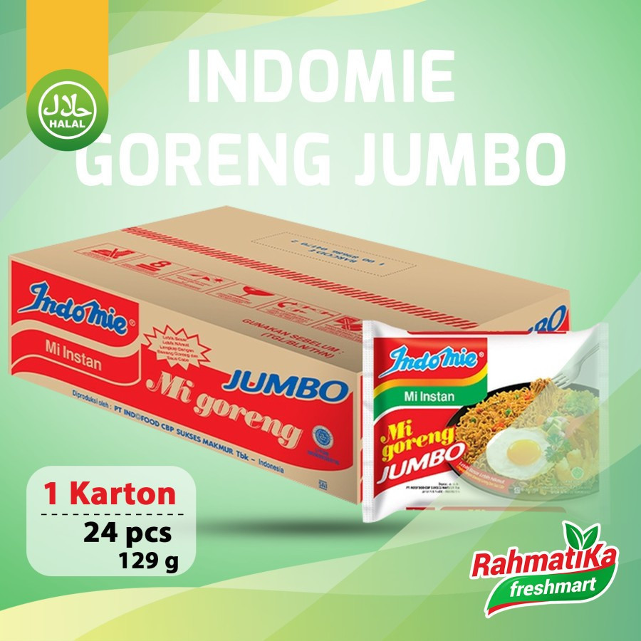 

Indomie Mi Instan Goreng Spesial Jumbo 1 Dus/Karton