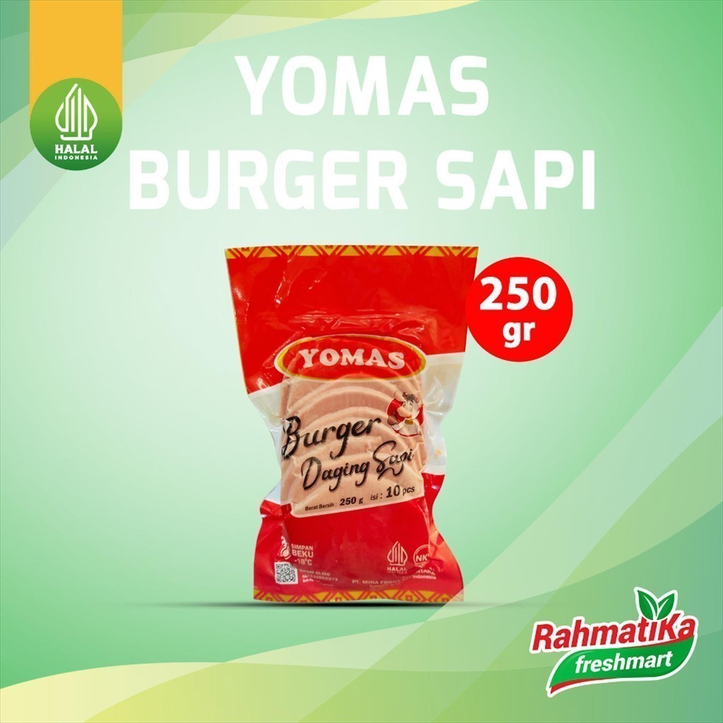 

Yomas Burger Sapi Isi 10 Pcs / 250 gr