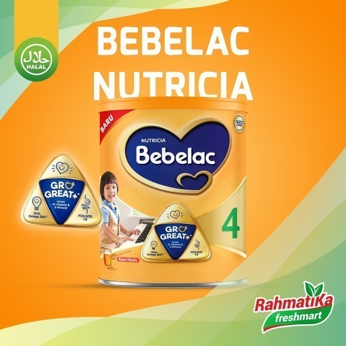 

Nutricia Bebelac 4 GroGreat+ Susu Bubuk Rasa Madu 800g (Kaleng)
