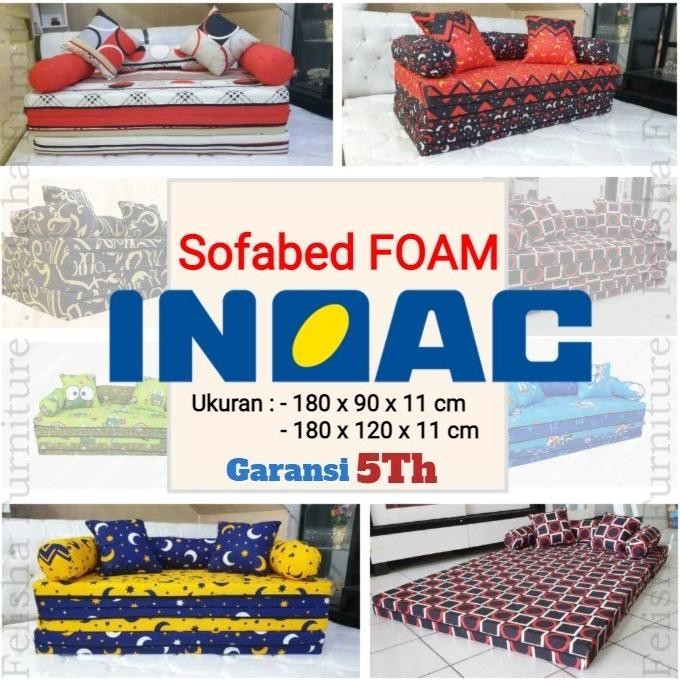 SofaBed INOAC / Kasur Lipat 180 x 120 x 11 cm