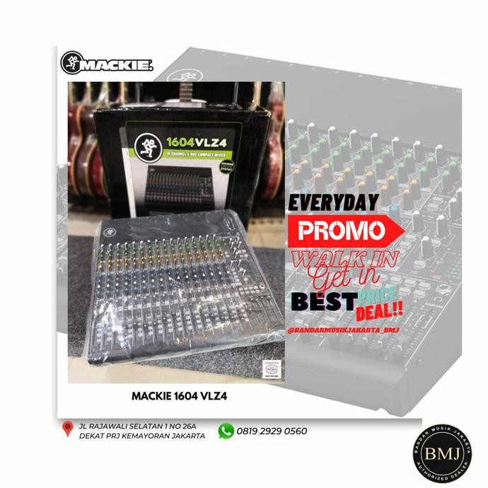 Grosir Mackie 1604 Vlz4 16 Track 4 Bus Analog Mixer Original ,Bmj