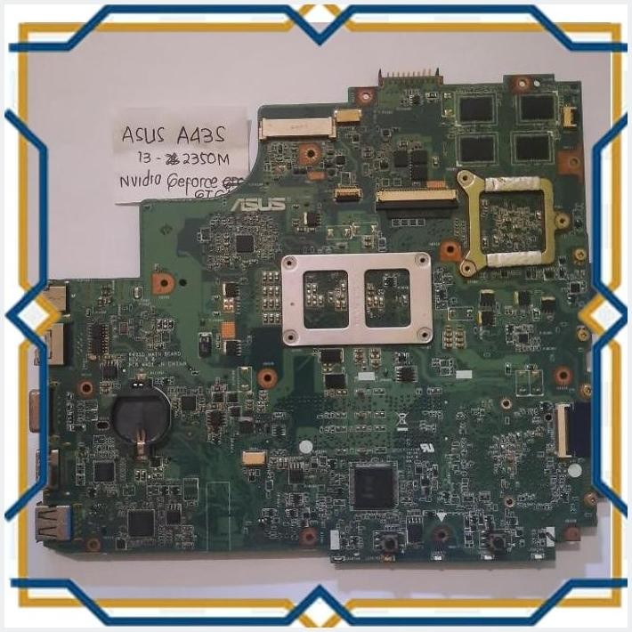 [AZA] MAINBOARD MOTHERBOARD LAPTOP ASUS A43S MOBO MATI I3 GEN 2 NVIDIA 610M