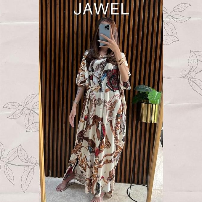 Dress Constance Satin Silk / Dress Wanita Motif