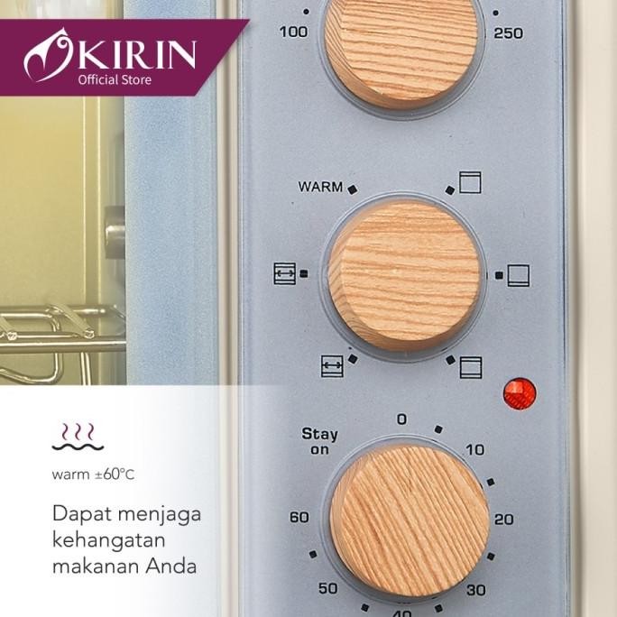 OVEN KIRIN + MICROWAVE KIRIN KBO-200RA OVEN LISTRIK Kapasitas Besar 20 Liter - LOW WATT KUALITAS PRE