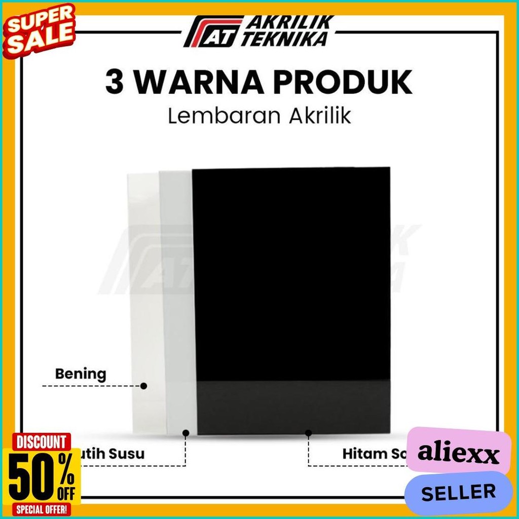 

Lembaran Akrilik A3 5Mm / Acrylic Sheet Clear / Akrilik Bening Hitam Putih Terlengkap Dan Termurah